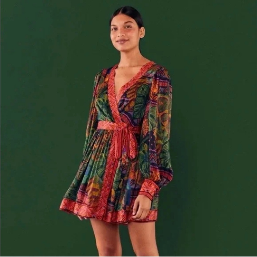 FARM Rio Multicolor Long Sleeve Dress